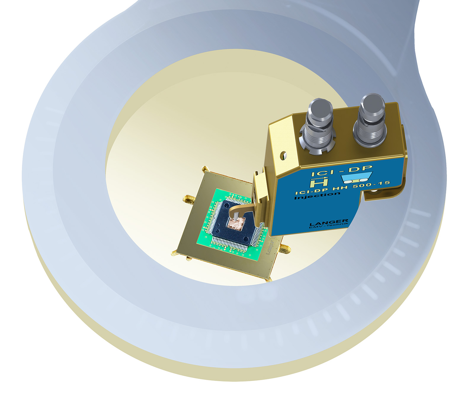 Doppelpuls Magnetfeldquelle ICI-DP in Anwendung